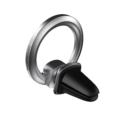 Scosche MagicMount MEMSV Elite2 Magnetic Phone Mount for Car Vent, MagSafe Phone Holder with 360° Adjustable Magnet Head, Cell Phone Stand Compatible with iPhone 16/15/14/13/12 & MagSafe Case, Silver - style: MagSafe Vent
