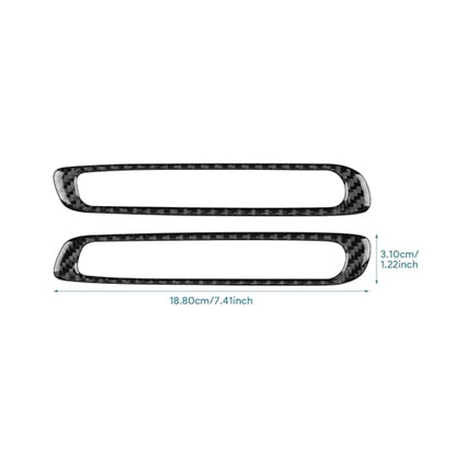 AIRSPEED Carbon Fiber for Mazda 3 Axela 2019-2025 Center Console A-Pillar Air Vent Frame Cover Interior Trim Accessory, Black - color: A-pillar Air Vent Frame
