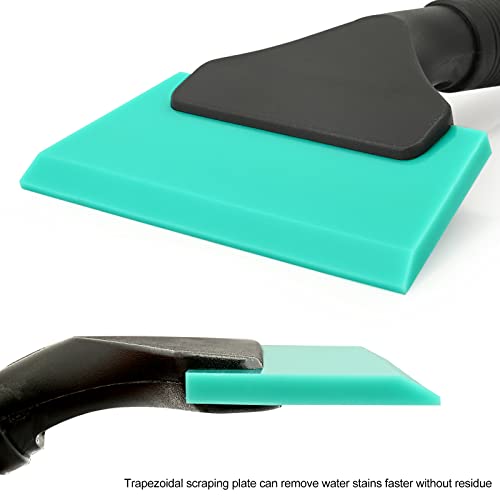 EHDIS Small Squeegee 5 inch Rubber Window Tint Windshield Scraper for Car,Glass, Mirror, Shower, Door,Bathroom Cleaning (Light Blue) - color: Light Blue
