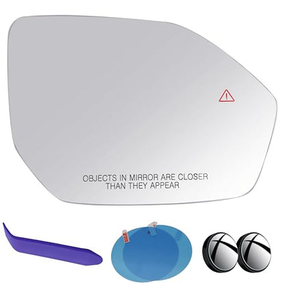 EAP Passenger Side Mirror Glass Compatible with Hyundai Palisade 2022-2025, Heated with Blind Spot, 87611S8200 87611S8220 - color: Passenger - Heated + Blind Spot 22-25
