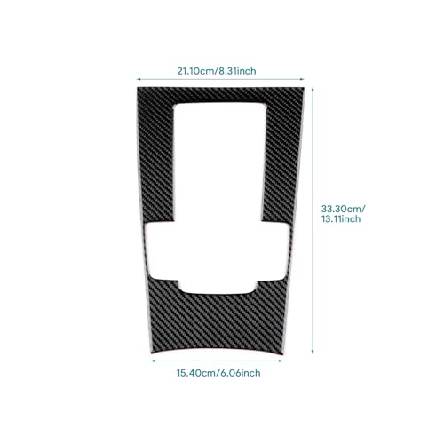 AIRSPEED Carbon Fiber for Mazda 3 Axela 2019-2025 Center Console Gear Shift Panel Cover Interior Trim Accessory, Manual Transmission, Black - color: Manual Transmission Gear Shift Panel