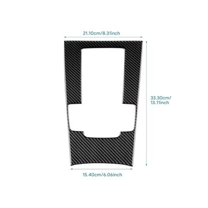 AIRSPEED Carbon Fiber for Mazda 3 Axela 2019-2025 Center Console Gear Shift Panel Cover Interior Trim Accessory, Manual Transmission, Black - color: Manual Transmission Gear Shift Panel