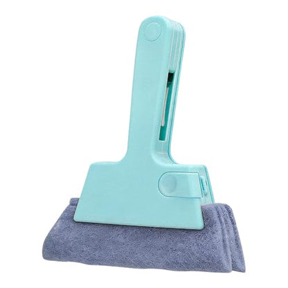 Magic Window Track Cleaner, Window Groove & Track Cleaning Brush Tools Set for Window Lides Gaps Tile Lines Shutter Car Vents (Blue) - color: Blue