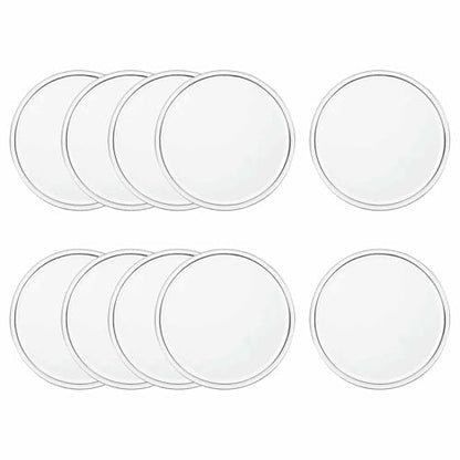 10 Pcs Round Anti-Slip Mat, 2.76" Diameter Phone Grip Pad Non-Slip Silicone Mat Anti-Skid Holder for Phone Keys Sunglasses Electronic Devices, Clear - color: Clear, size: 2.76"