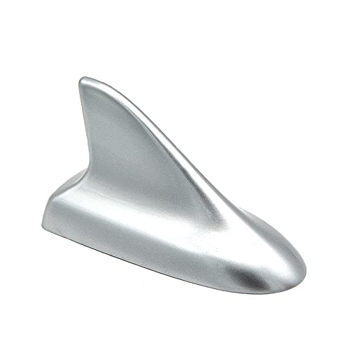 Auto Car Shark Fin Universal Roof Antenna Dummy Aerial for Decoration ONLY (Silver) - color: Silver