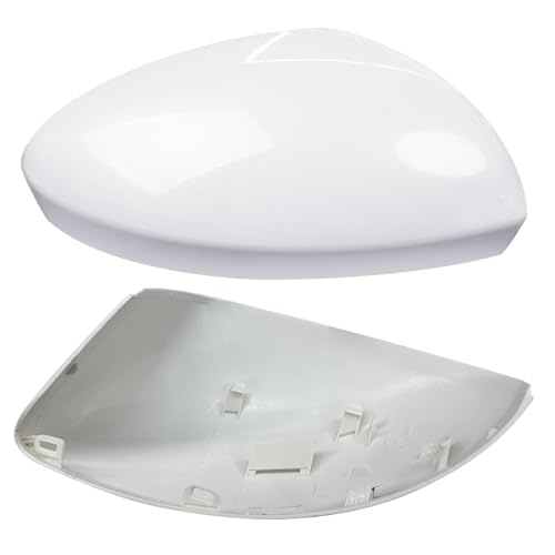 Moonlinks Compatible with Nissan Sentra 2020 2021 2022 2023 2024 Side Mirror Cover Replacement, Pure White Right Passenger Side Clip-on Mirror Cap for Sentra S/SR/SV/Sense/Advance/Exclusive - color: Right Pure White
