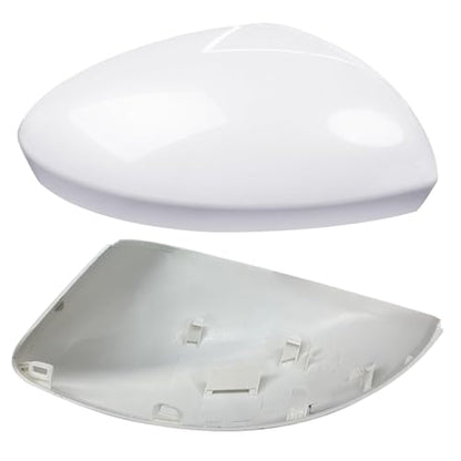Moonlinks Compatible with Nissan Sentra 2020 2021 2022 2023 2024 Side Mirror Cover Replacement, Pure White Right Passenger Side Clip-on Mirror Cap for Sentra S/SR/SV/Sense/Advance/Exclusive - color: Right Pure White