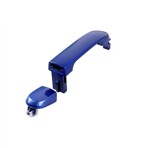 Blue 1 Lot 4 Doors Exterior Handle Door Outer Handle Compatible with Nissan Versa 2007-2012 - color: Blue
