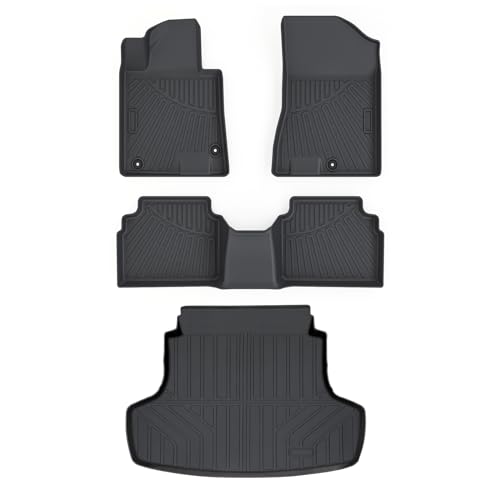 Cartist Floor Mats for Kia K5 (Only FWD Models) 2021-2026 & Hyundai Sonata/Sonata Hybrid 2020-2026, All Weather Cargo Liner for K5 Accessories, Heavy Duty Car Mats, Car Accessories - size: 3)Kia K5【21-26】Hyundai Sonata 【20-26】