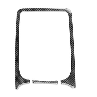 NVCNX Real Premium Carbon Fiber Accessories for Dodge Durango 2014-2020 2015 2016 2017 2018 2019 Car Dash Board Dashboard Infotainment System Panel Cover Interior Trim Sticker Decal 2PCs - color: 2014-2020 Dash Infotainment System Panel Trim
