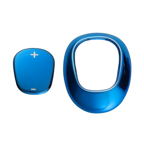 TOMALL Stainless Steel Car Gear Shift Knob Cover Compatible with Chevy Equinox 2018-2020 Malibu XL 2016-2020 Cruze 2017-2019 Shifter Panel Trim Gear Lever Cover for Car Accessories (Blue) - color: Blue