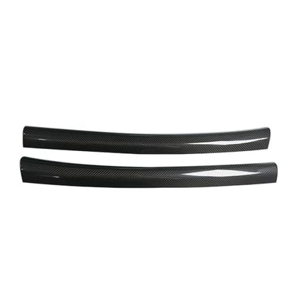 Dry Real Carbon Fiber for 2019-2022 Toyota Supra Car Door Interior Trim Accessories Built-in Door Sill Trim Covers (Black Carbon)