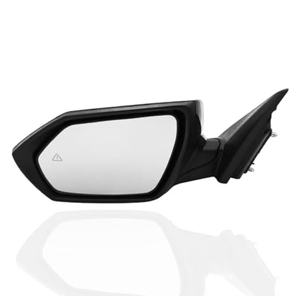 Left Driver Side Mirror Compatiable With 2021 2022 2023 2024 2025 Hyundai Elantra With Heated Power Glass Turn Signals Blind Spot Manual Folding 8Pins Black
