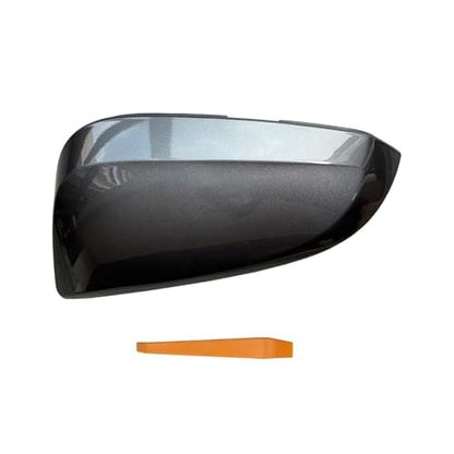 Left Driver Side Mirror Cover Cap Compatible with Toyota Rav4 2013-2018 XLE/SE/LTD, 4RUNNER 2013-2023,RAV4 HV 2016 - Without Side Camera Models, Gray - color: Gray, size: Left Driver Side