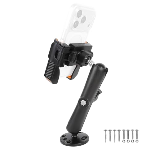 xik Universal Phone Mount Holder for Boat Car Truck Motorcycle UTV - AMPS Round Base, [1s Lock & Release][360° Adjustable], Fits 4.7"-7.2" Phones, Heavy Duty, Wall Mount - style: Long style