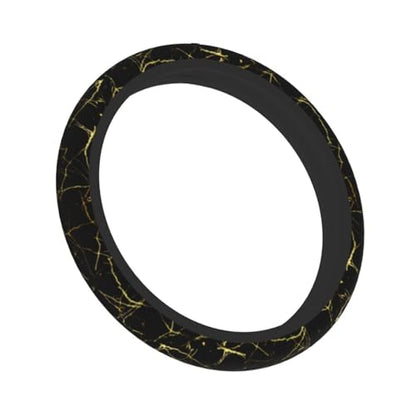 Marble Steering Wheel Covers Non Slip Neoprene Steering Wheel Protector Cover Universal 15 Inch for Men Women - color: Marble