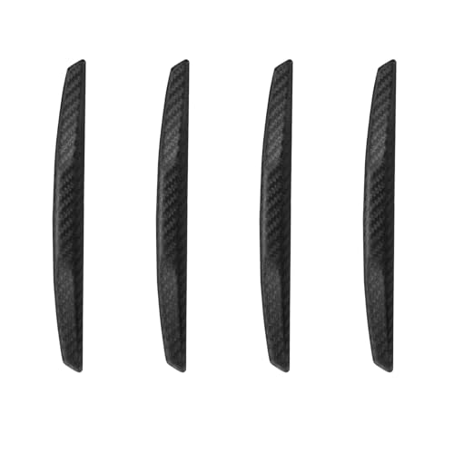 4Pcs Universal Car Door Edge Guards，Silicone Car Bumper Body Protector Trim Guard Auto Rearview Mirror Anti Collision Protector(Black) - color: Black, size: 6*0.6INCH