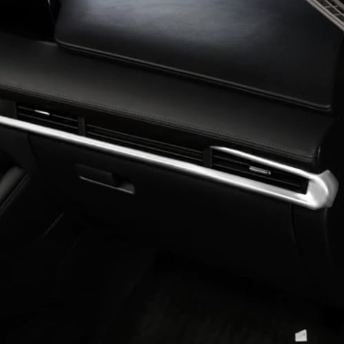Car Accessories Fit for 2019 2020 2021 2022 2023 2024 2025 Mazda 3 Axela Inner Dashboard Center Console AC Air Vent Outlet Cover Trim (Matte Silver) ABS 4 PCS - color: Matte Silver