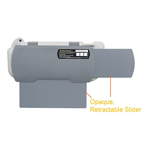 Car Visor Extender TFY Anti-Glare Sun Visor Extender Windshield and Side Window Sunshade and UV Rays Blocker (1 Piece) (Gray) - color: Gray
