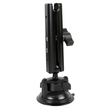xik 1" Ball Suction Cup Base Mount with 5.91" Double Socket Arm for Phone Tablet Action Camera Holder Mount, 3.5" Large Suction Cup Base for Windshield, Fits RAM B Size Mounts (with 5.91" Arm) - size: Suction Cup Base with 5.91" Arm