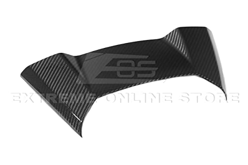 Replacement For 2020-Present Corvette C8 Coupe Models | GM Factory Style CARBON FIBER Interior Console Waterfall Upper Speaker Grille Cover