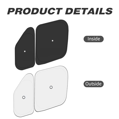 Front Windshield ＆ Side Window Sun Shade for 2014-2025 Dodge RAM ProMaster Full Size Cargo Van, Foldable Window Sunshade Sun Visor Protector, Window Shades Blocks UV Rays Heat, Pack of 5 - size: Silver & Black-Fit 2014-2025 Dodge RAM ProMaster