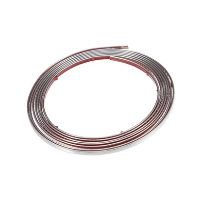 16ft Automotive Trim Car Truck RV Door Window Bumper Side Body Trim Strip Scratch Proof Protector Strip 6mm Silver Tone Auto Replacement Parts