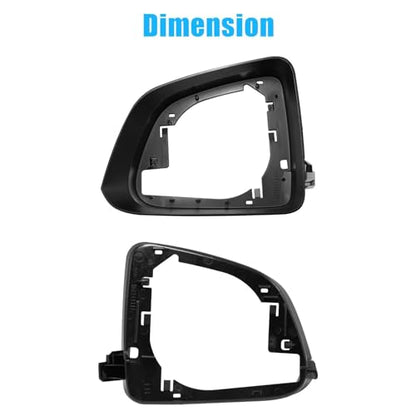 Jaronx Compatible with Tesla Model Y Side Mirror Cover Housing 2018-2025, Left Driver Side Door Wing Rearview Mirror Frame Cover Compatible with Tesla Model Y Accessories - size: Model Y Left