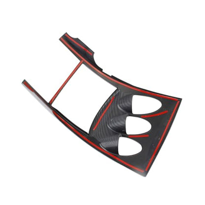 Carbon Fiber Style Center Console Dashboard Frame Cover Trim Accessories for Nissan 350Z