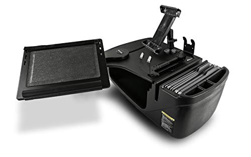 AutoExec Reach Car Desk for Your Vehicle Workstation and Mobile Office, Front Seat, Black with 400 watt Power Inverter, Printer Stand and Tablet Mount - color: Black, style: 400 watt Power Inverter, Printer Stand and Tablet Mount
