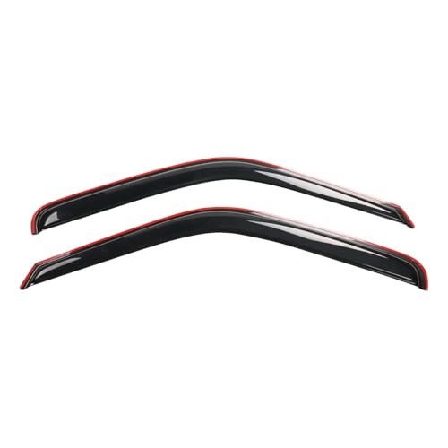 IKON MOTORSPORTS in Channel Window Visors Compatible with 1994-2001 Dodge Ram, Smoke Slim Style Wind Deflector 2Pcs, 1995 1996 1997 1998 1999 2000