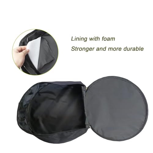 black 1pc jumper cable bag, car storage bag for charger, cable organizer, Includes EV charging cables for electric vehicles (Circle) - size: Circle