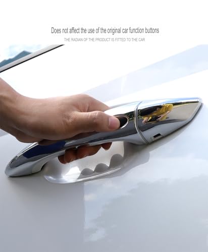 Auto Parts Fit for Hyundai Tucson 2026 2025 2024 2023 2022Exterior Door Handle Cover Trims with Smart Keyhol (Chrome Silver) ABS 5 PCS - color: Chrome Silver