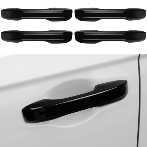 Car Door Handle Cover Protector Compatible with Honda 2022-2026 Civic Sport & 2023-2026 Accord/HRV/CRV Hybrid (Include HEV) Accessories Glossy Black ABS Material - color: Accord/Civic/CRV/HRV