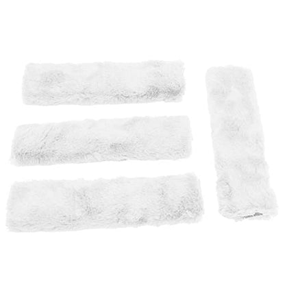 4Pack Seatbelt Covers for Kids,Seat Belt Cushion Cover,Infant Baby Car Seat Neck Shoulder Strap Pads,Soft Newborn Carseat Stroller Straps Covers Accessories(White) - color: White