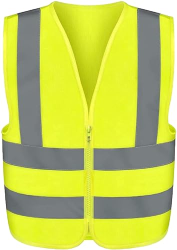 Neiko High Visibility Safety Vest ANSI Class 2, No Pocket, Neon Yellow, XX-Small (2XS) - size: XX-Small, style: Vest
