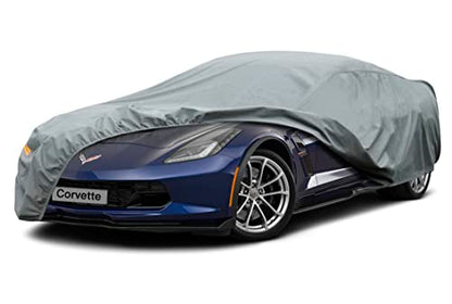 Kayme Heavy Duty Car Cover Custom Fit Chevrolet Chevy Corvette (C3 C4 C5 C6 C7 C8 1968-2025) Coupe Convertible Targa, Full Exterior Covers Waterproof All Weather for Automobiles - size: Custom Fit Chevrolet Corvette C3-C8