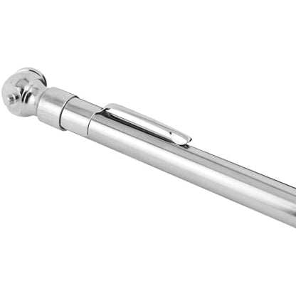Milton S-921 Pencil Tire Pressure Gauge, Passenger Car, With Built-in Deflator Valve, Durable Plated Brass, Pressure Measured In PSI & kPa