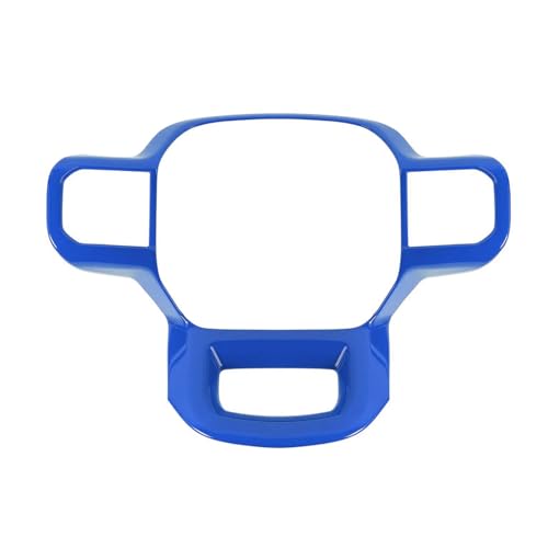 Keptrim Steering Wheel Cover Trim for 2021 2022 2023 2024 2025 Ford F150, for 2023-2025 F250 F350 Super Duty, for 2022-2025 Expedition, ABS Blue, 1pc - color: 2021up-Blue