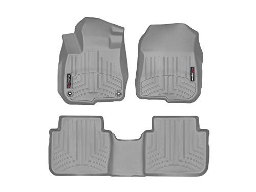 WeatherTech Custom Fit FloorLiners for Honda CR-V, CR-V Hybrid, 1st & 2nd Row (461110-1-2), Grey - color: Grey