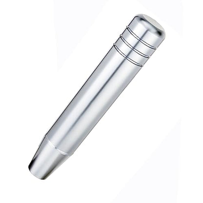 Abfer Long Shift Knob Car Gear Stick Weighted Shifter Knobs Extension Metal Shifting Lever Fit Most Manual Automatic Transmission Vehicle (Silver) - color: Silver