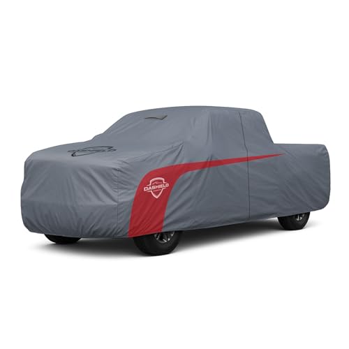 Ultimum Lite Truck Car Cover for 1992-2000 Chevrolet Chevy C/K Pickup Truck Crew Cab 6.5 ft Bed with Zipper Breathable All Weather Protection Scratch, Dust, Sun, Snow, Rain Protection Indoor Outdoor - color: Gray