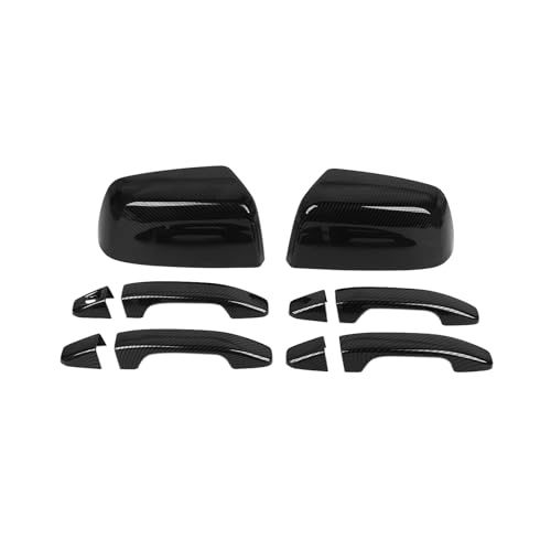 RAZPOY Carbon Fiber Door Handle Cover Rearview Mirror Cover Trim Kit Compatible with Chevy Colorado & GMC-Canyon 2014-2022 - color: Carbon Fiber