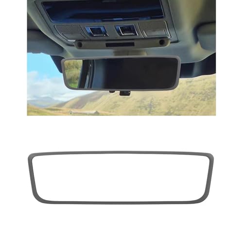 Wevdn Rear View Mirror Protector Frame, Silicone Car RearView Mirror Cover Compatible with Model 3 and Y, Auto Interior Decoration Gifts, Car Accessories (Sky Blue) - color: Sky Blue