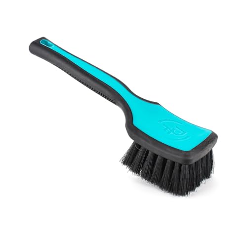 Detail Factory - ProGrip Interior Scrub Brush - Soft Bristles - Rubber Grip for Maximum Stability and Comfort - Curved Head Profile for Better Clearance - Octane Riptide - color: Octane Riptide