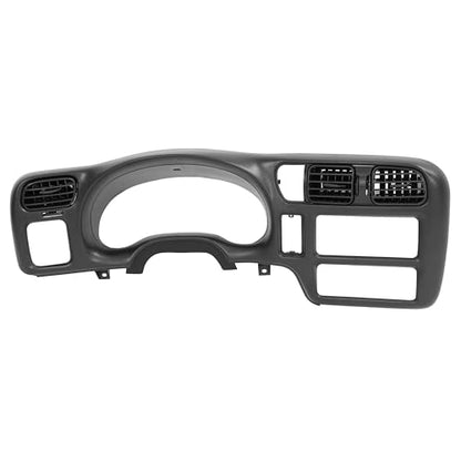 KUAFU Dash Radio Trim Bezel Cover Compatible with 1998-2004 Chevy Chevrolet S10 Blazer GMC Jimmy Dashboard Radio Panel Only Fit Single Din - color: Black