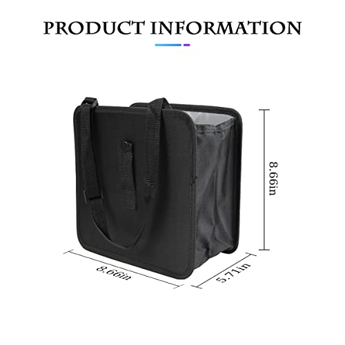 Fekey&JF Foldable Car Trash Can, Hanging Waterproof Leakproof Trash Can Storage Bag for Car with Large Capacity, Car Interior Accessories (Small) - size: Small
