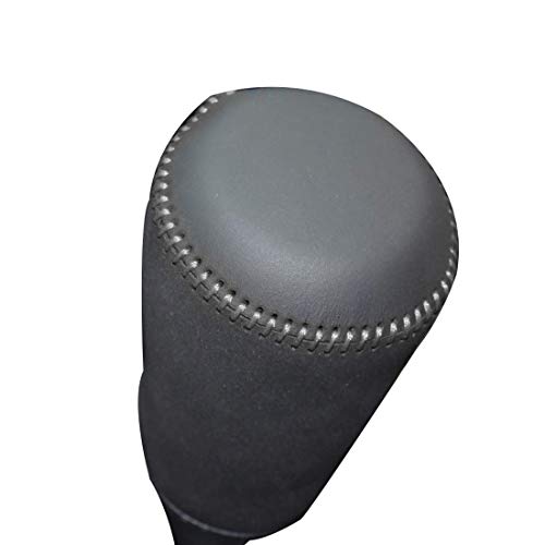 JI Loncky Genuine Leather Gear Shift Knob Cover for 2007 2008 2009 2010 2011 2012 2013 2014 2015 2016 Jeep Compass Automatic / 2007 2008 2009 2010 2011 2012 2013 2014 2015 2016 Jeep Patriot Automatic