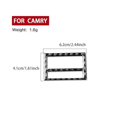Soft Carbon Fiber Top Reading Light Cover Compatible with Toyota Camry 2007 2008 2009 2010 2011, Roof Reading Light Trim Sticker, Auto Inner Front Reading Light Frame Decoration - color: Black 20