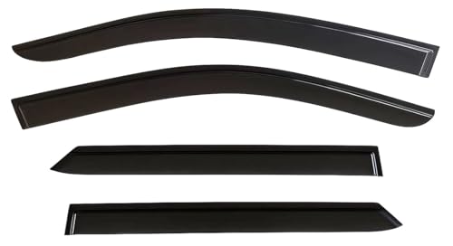 2024-2026 Tape-On Rain Guards for Honda Prologue Side Window Visor Deflectors EX Touring Elite Tinted Vent Shade Protectors 2025 - size: For Honda Prologue 2024-2026